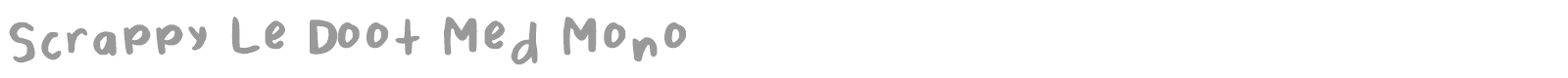 Scrappy Le Doot font preview
